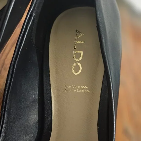 NIB Aldo Black Sereniti Stiletto Pump - Stiletto heel Size 5 - Picture 11 of 12